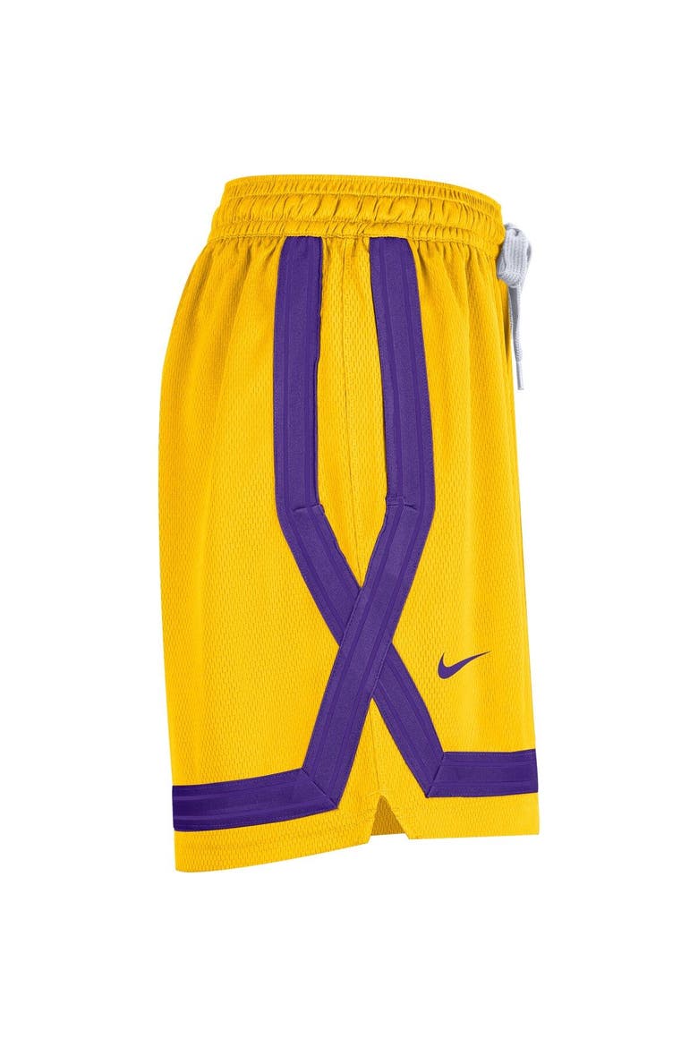 Women's Nike Gold Los Angeles Lakers Crossover Performance Shorts, Alternate, color, Gold
