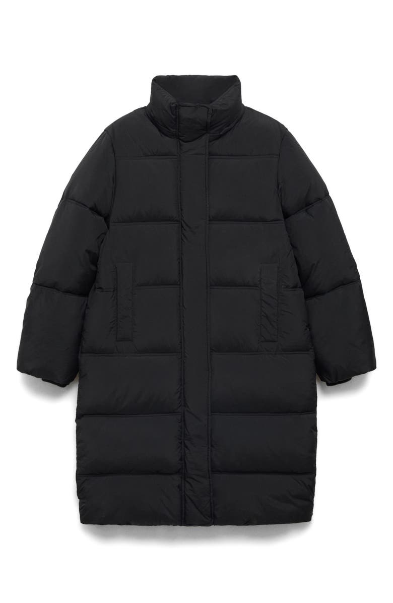 MANGO Quilted Hooded Coat, Alternate, color,