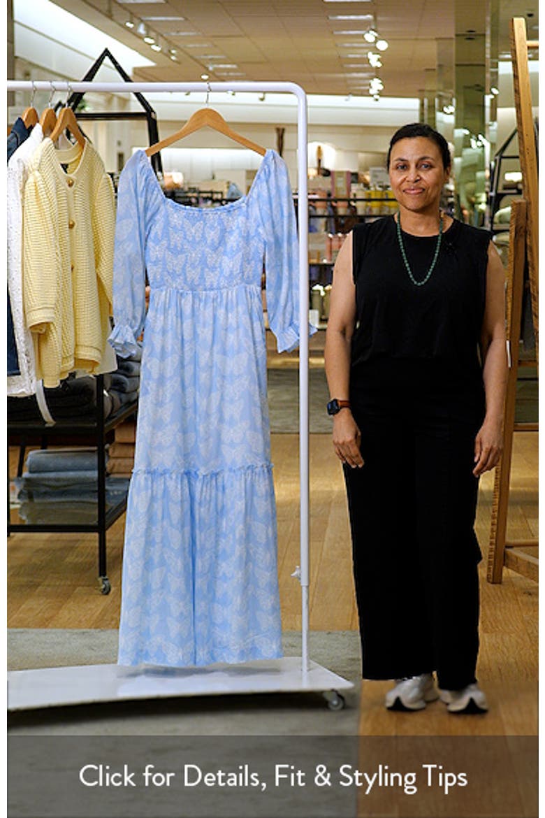 Aubry Smocked Ruffle Hem Maxi Dress video