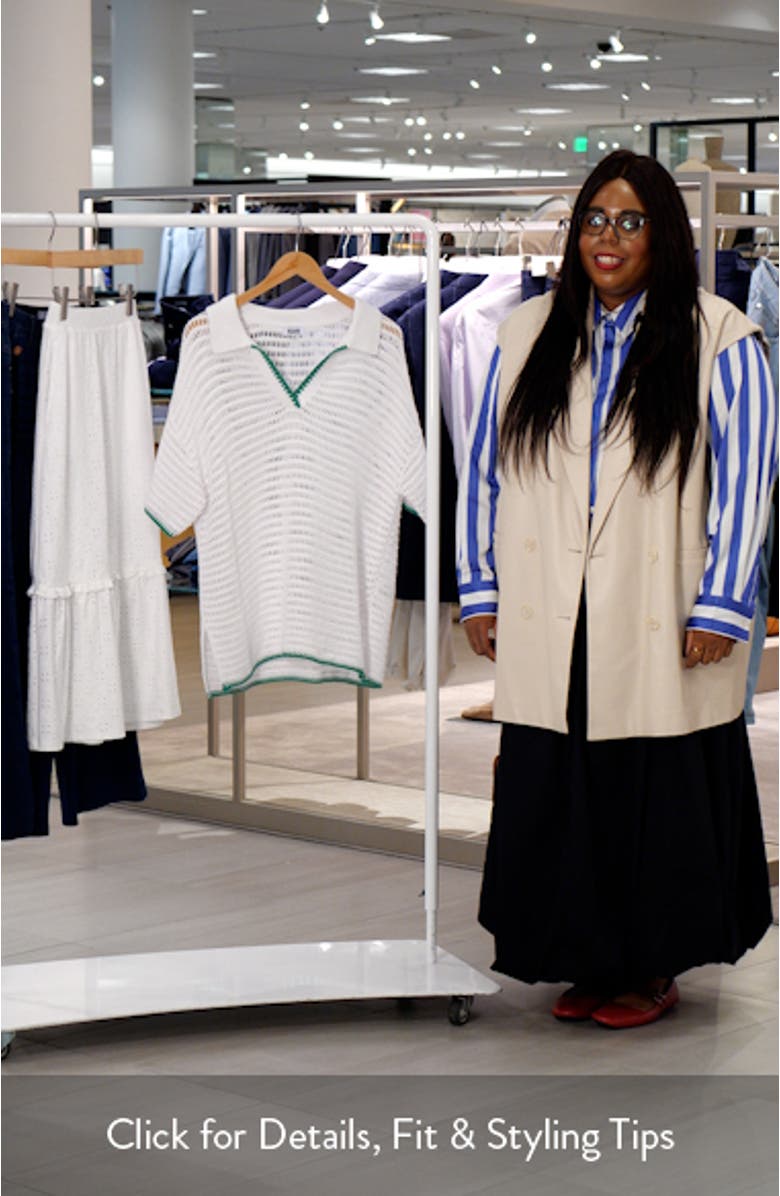 Kacey Open Stitch Cover-Up Top, sales video thumbnail