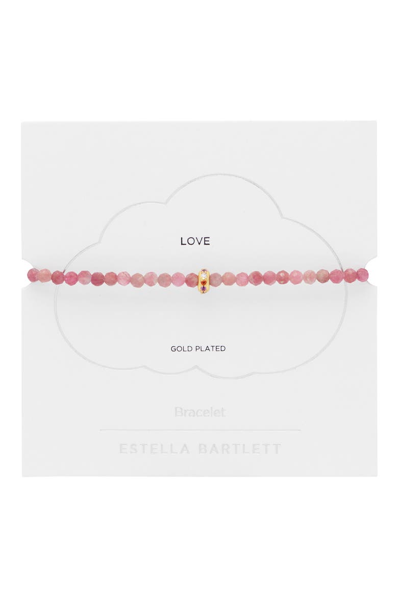Amelia Pink Tourmaline Slide Bracelet, Alternate, color, GOLD