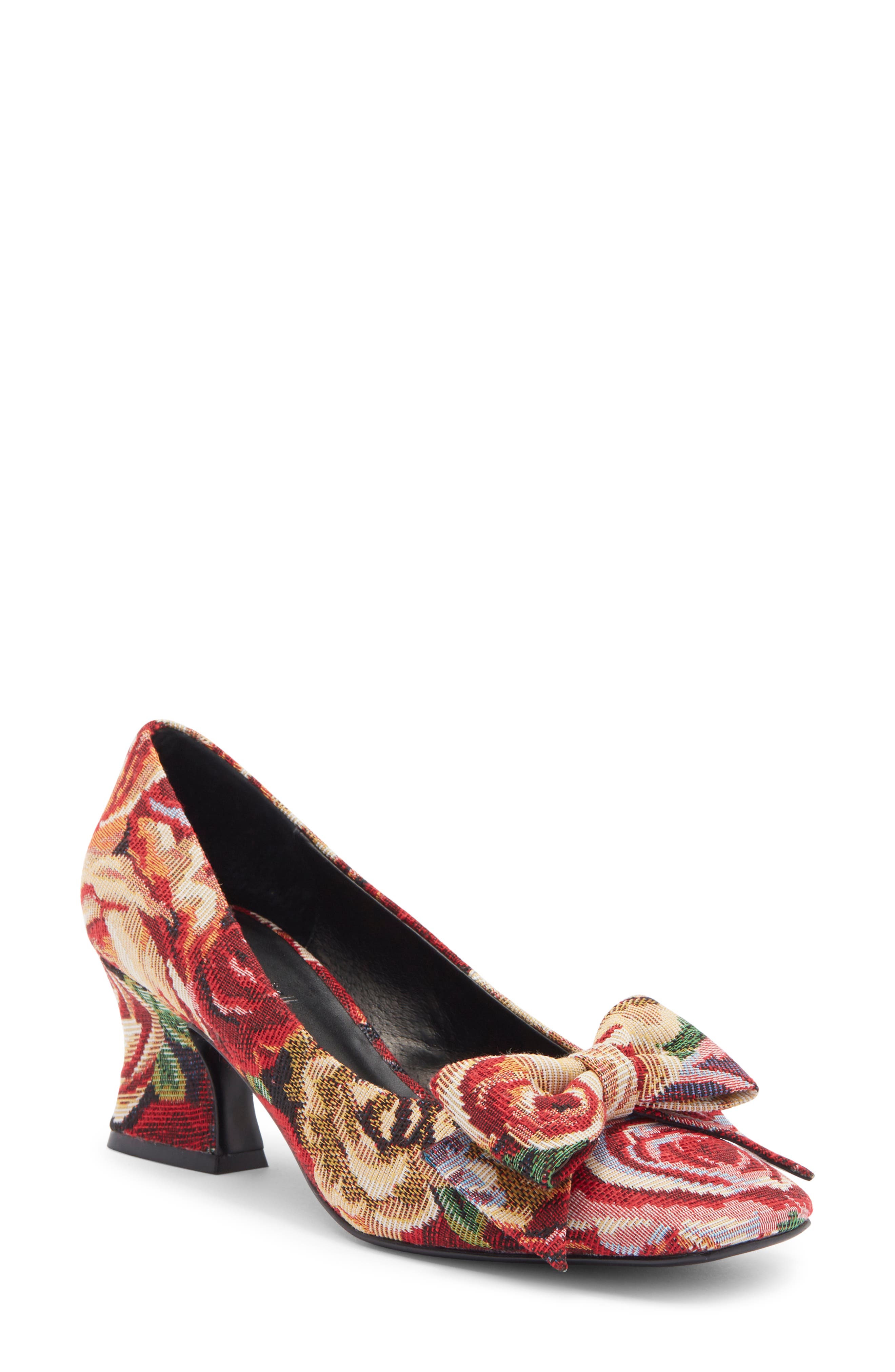 Jeffrey Campbell Anneliese Bow Pump, Main, color, Rose Tapestry