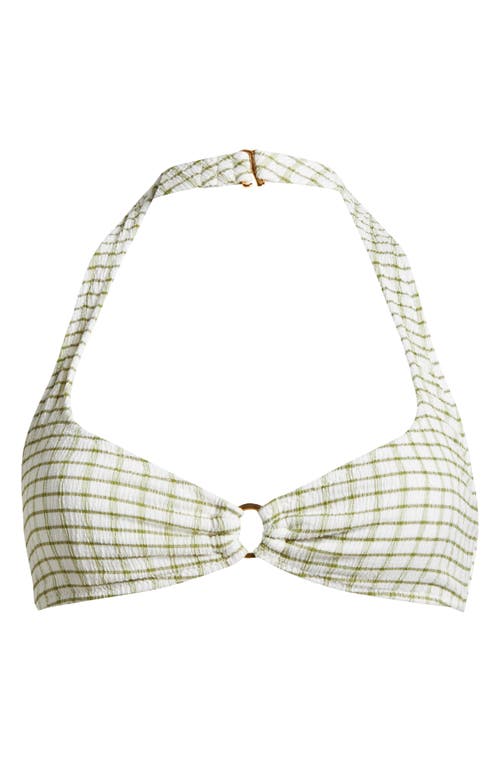 PACSUN PACSUN JADE TEXTURED HALTER BIKINI TOP