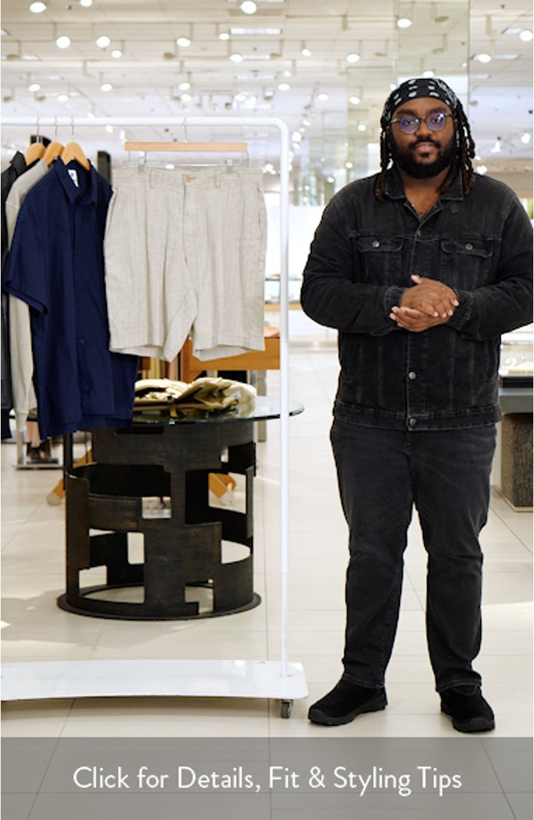 Beach Coast Linen Blend Shorts, sales video thumbnail