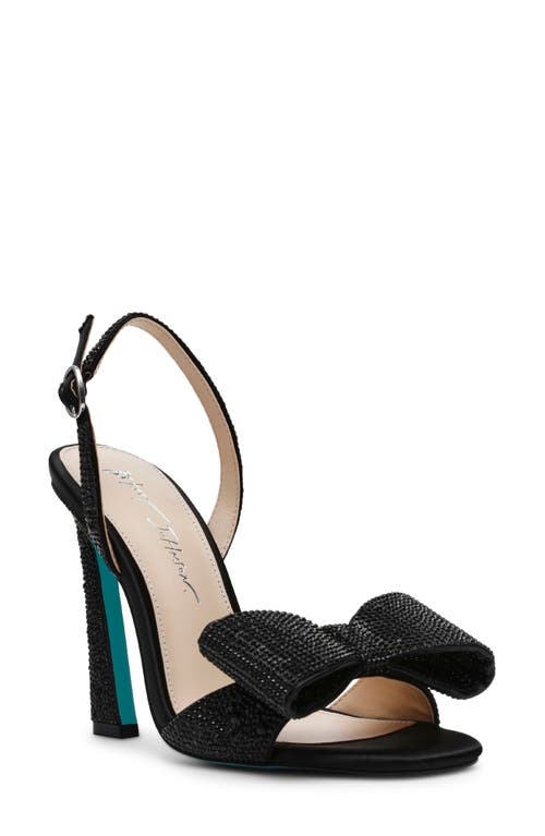 Betsey Johnson Joel Slingback Bow Sandal in Black 