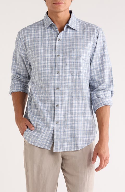 Mountain Mist Plaid Button-Up Shirt