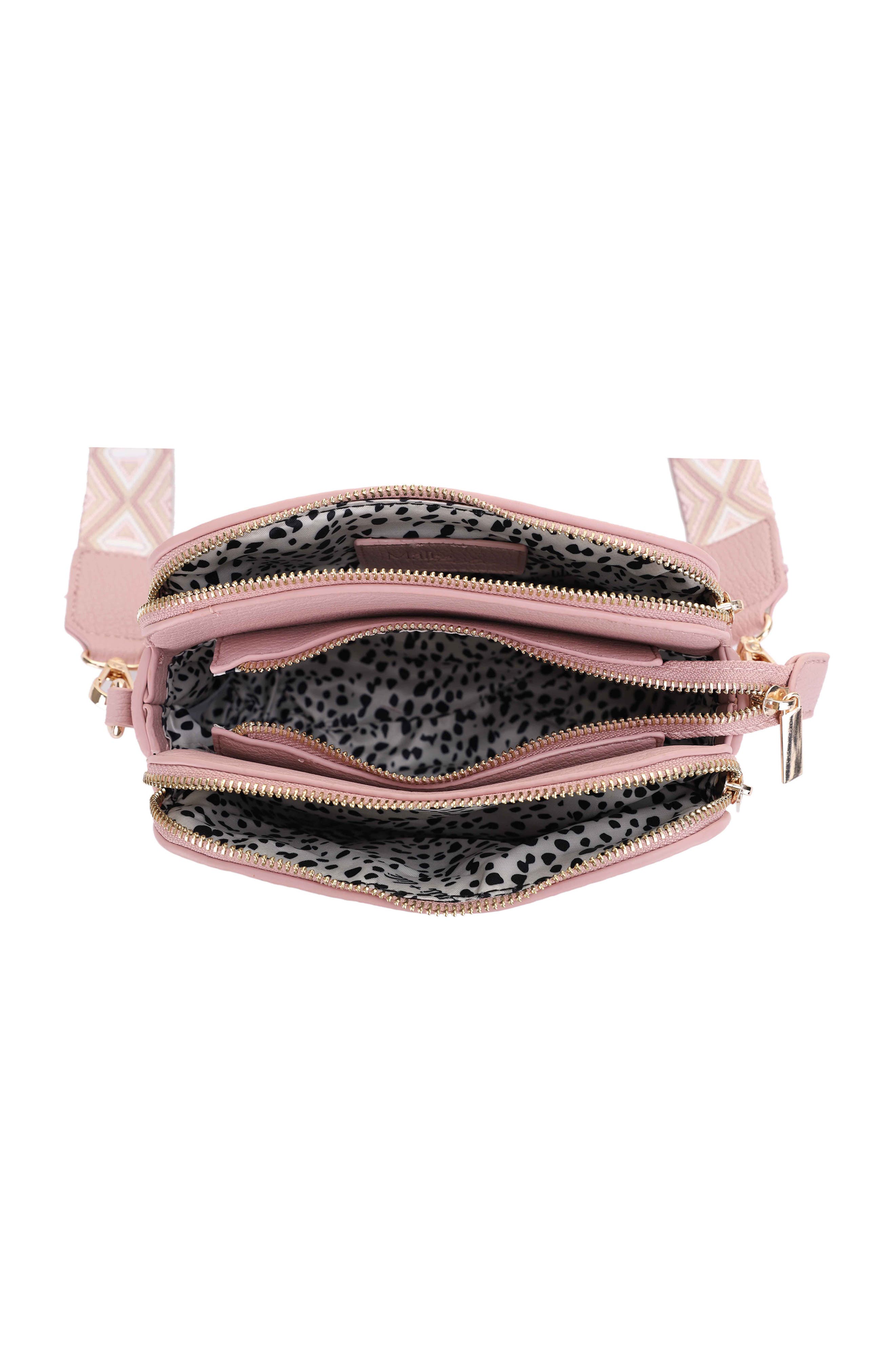 Zahara Crossbody Bag, Alternate, color, MAUVE/TRI