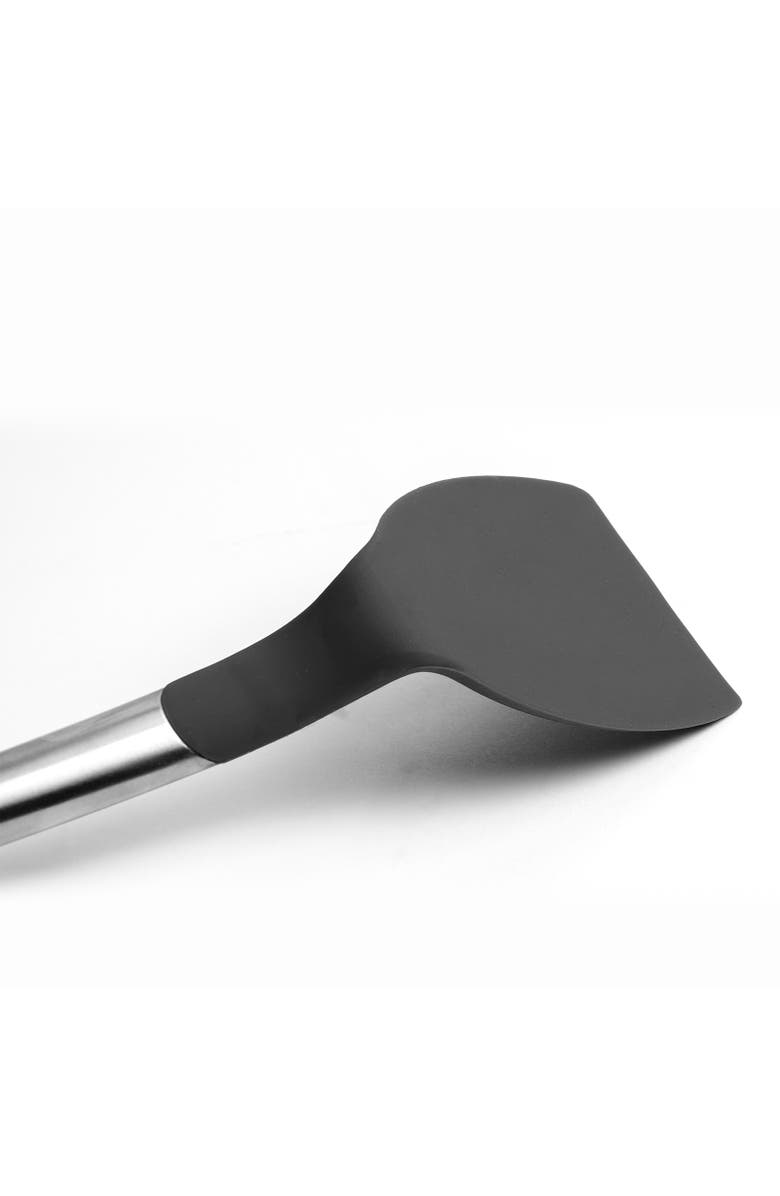 CUISIPRO Silicone & Stainless Steel Turner, Alternate, color, Black