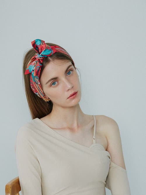 Lost Pattern Nyc "madagascar" Silk Skinny Scarf In Multi