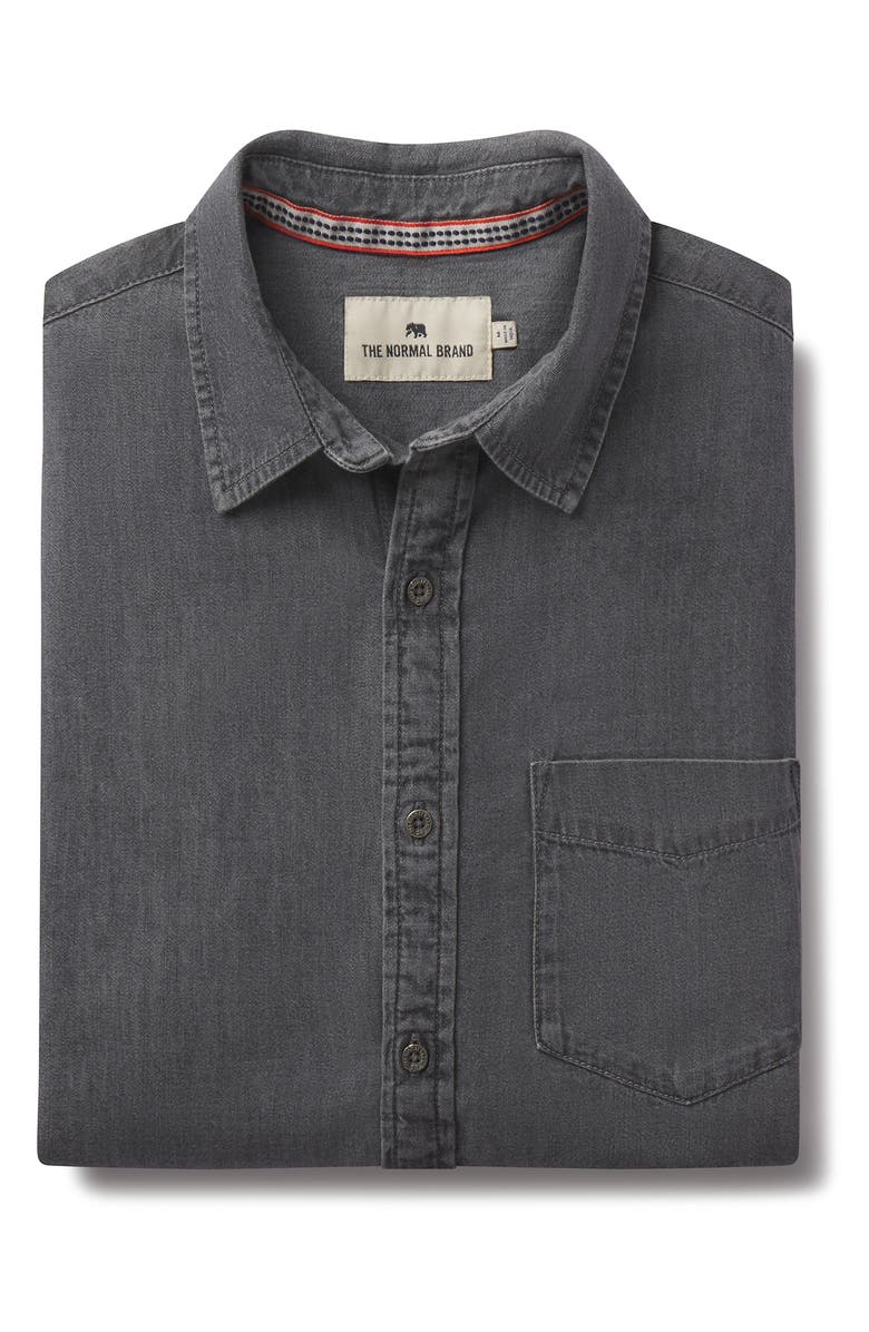 The Normal Brand Denim Button-Up Shirt, Alternate, color, 