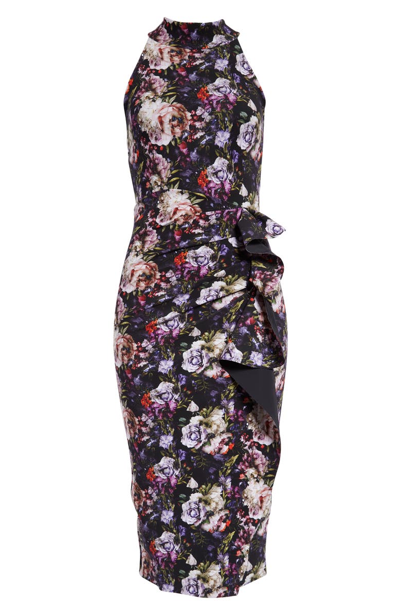 Chiara Boni La Petite Robe Amenadiel Floral Midi Dress, Alternate, color, 