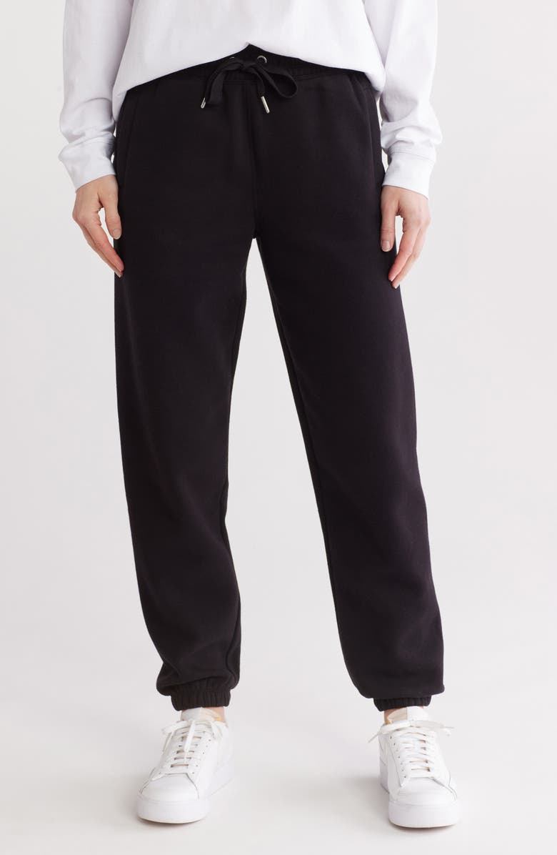 CALVIN KLEIN PERFORMANCE High Waist Relaxed Sweatpants, Main, color, 
