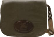 Burberry Tavistock Waxed Canvas Messenger Bag
