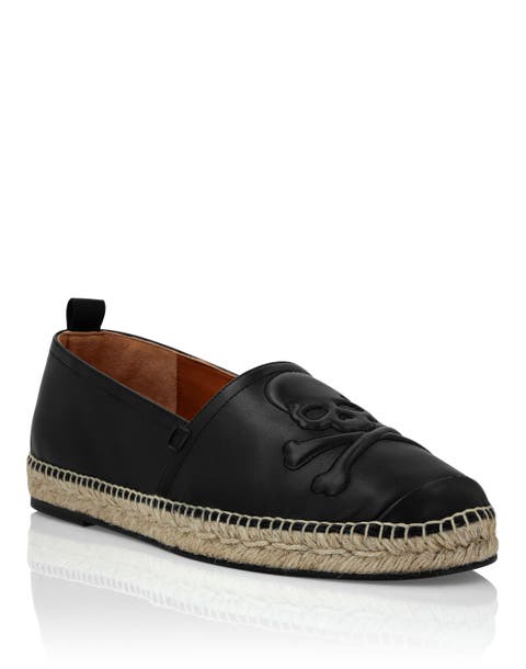 Leather Espadrillas Skull Men