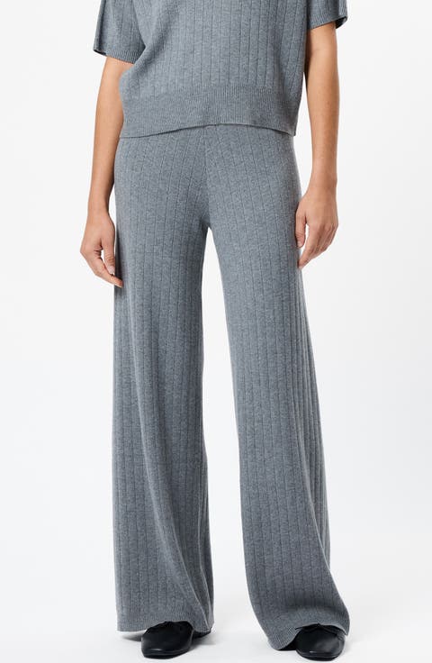 Javiar Rib Knit Wide Leg Pants