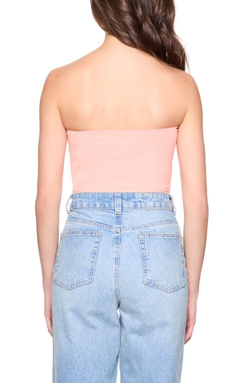 Susana Monaco Core Crop Tube Top In Creamsicle