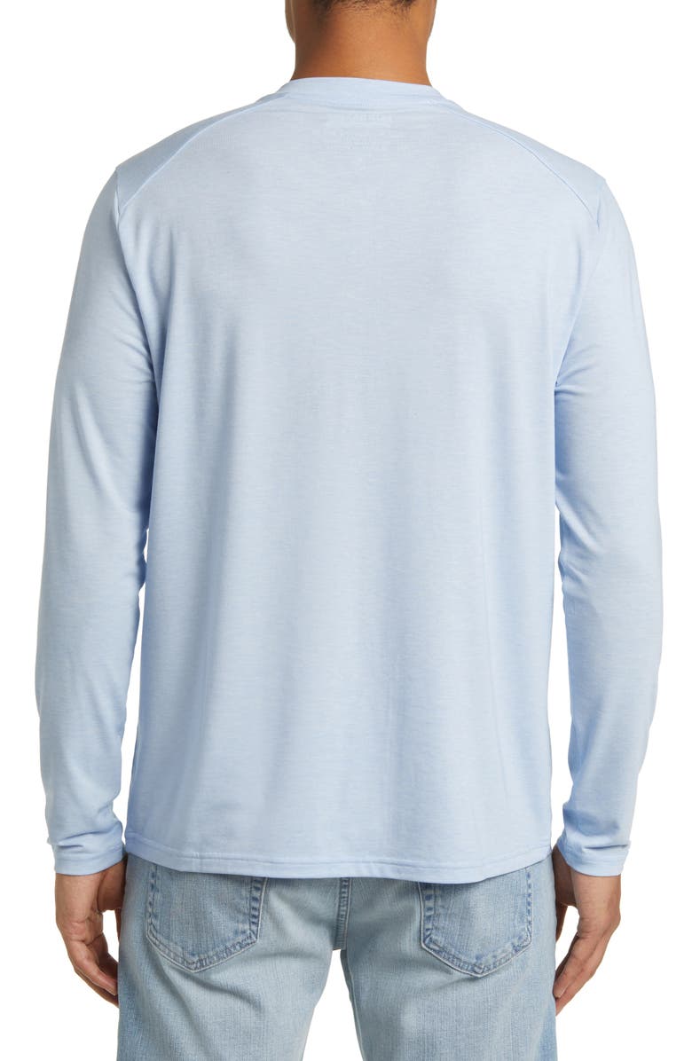 Fair Harbor The Seabreeze Performance Long Sleeve Henley, Alternate, color, Blue Glow