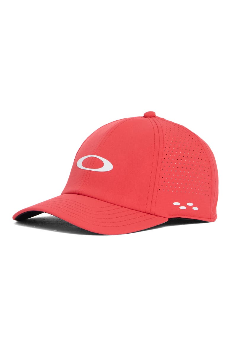 Performance 6-Panel Baseball Cap, Main, color, HIBISCUS RED