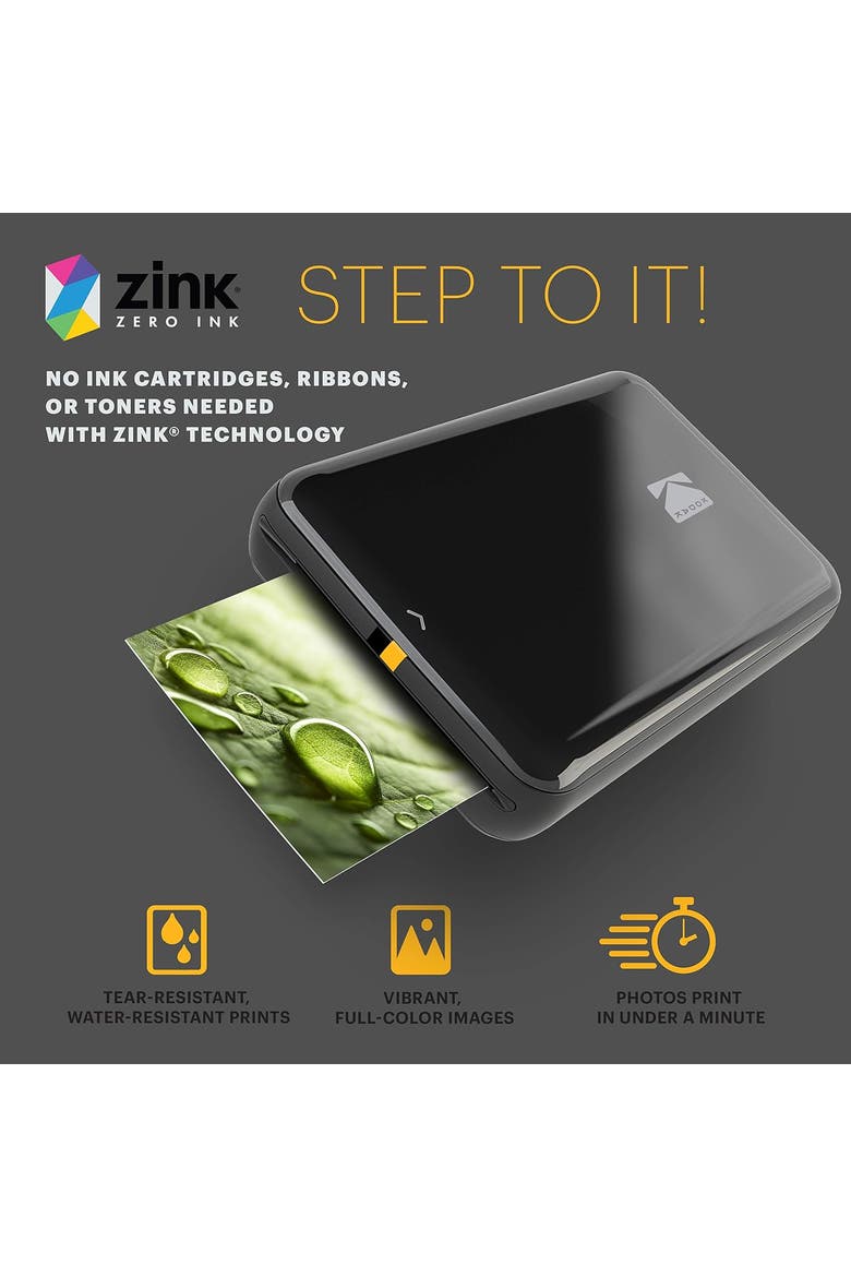 Step 2x3" Printer + Paper Bundle, Alternate, color, Black
