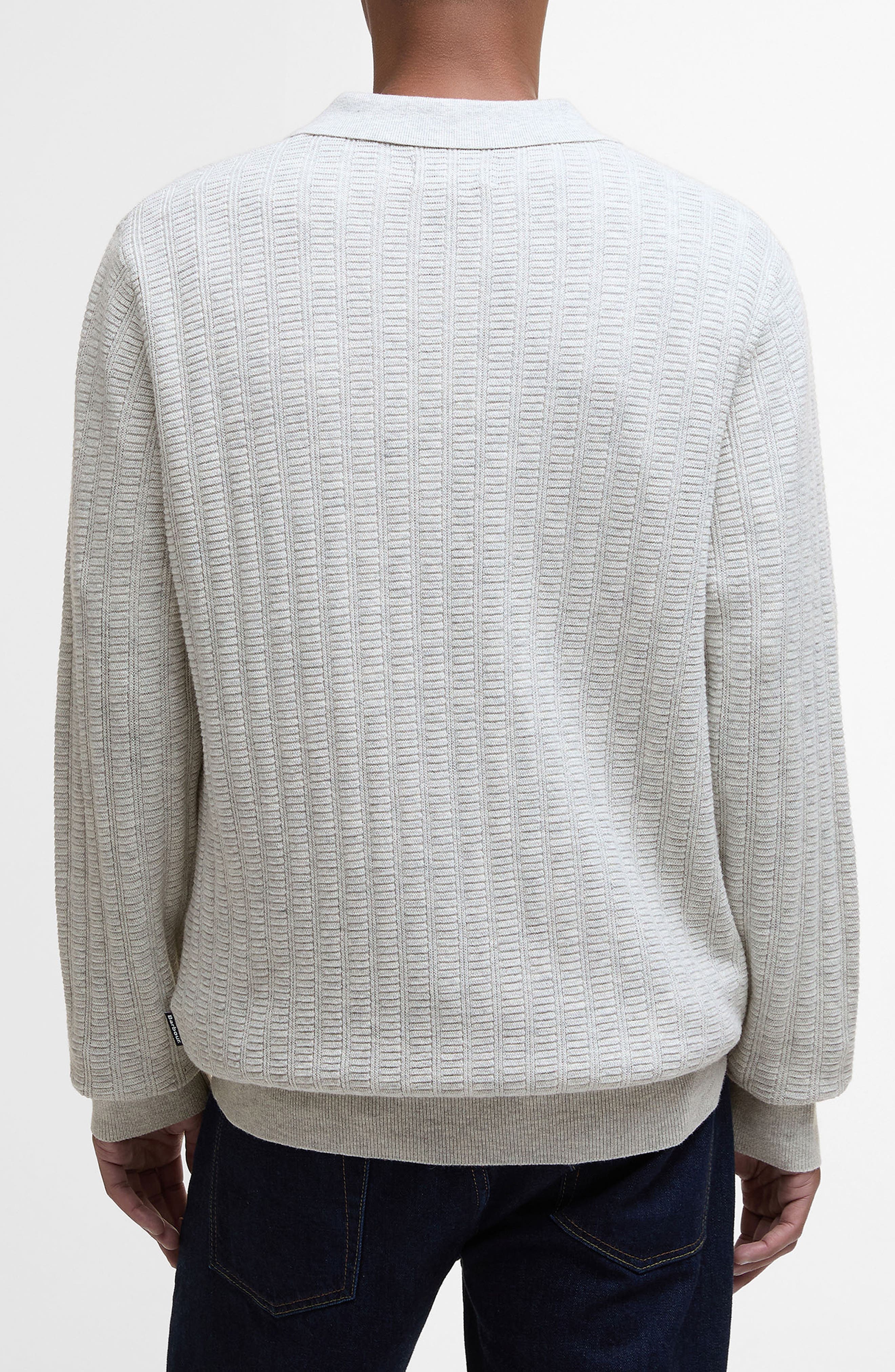 Smeaton Wool Blend Long Sleeve Polo - image 2