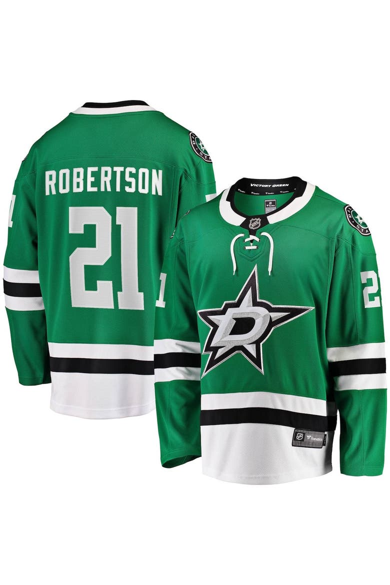 Men's Fanatics Jason Robertson Kelly Green Dallas Stars Home Breakaway Replica Jersey, Main, color, Kelly Green