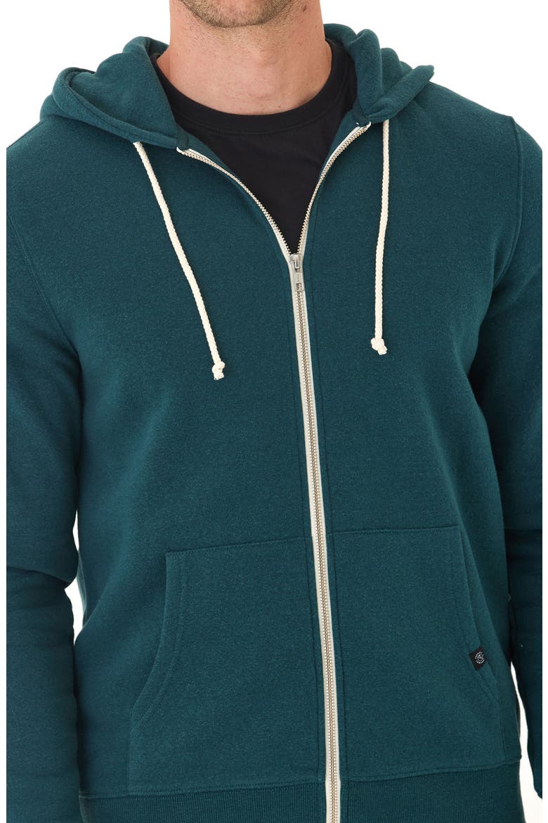 Fleece Zip Hoodie, Alternate, color, SERRANO