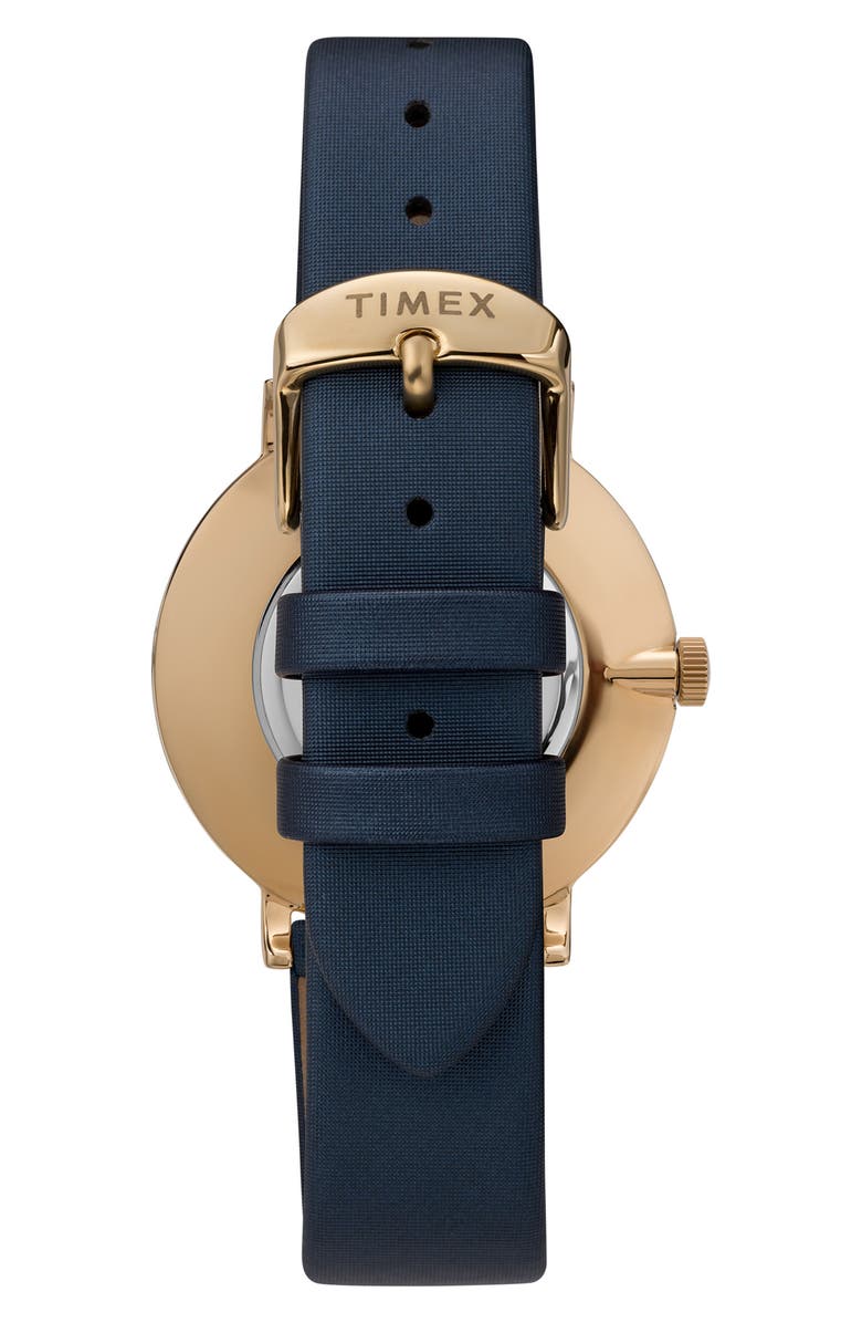 Timex<sup>®</sup> Celestial Opulence Northern Lights Leather Band Watch, 38mm, Alternate, color, 