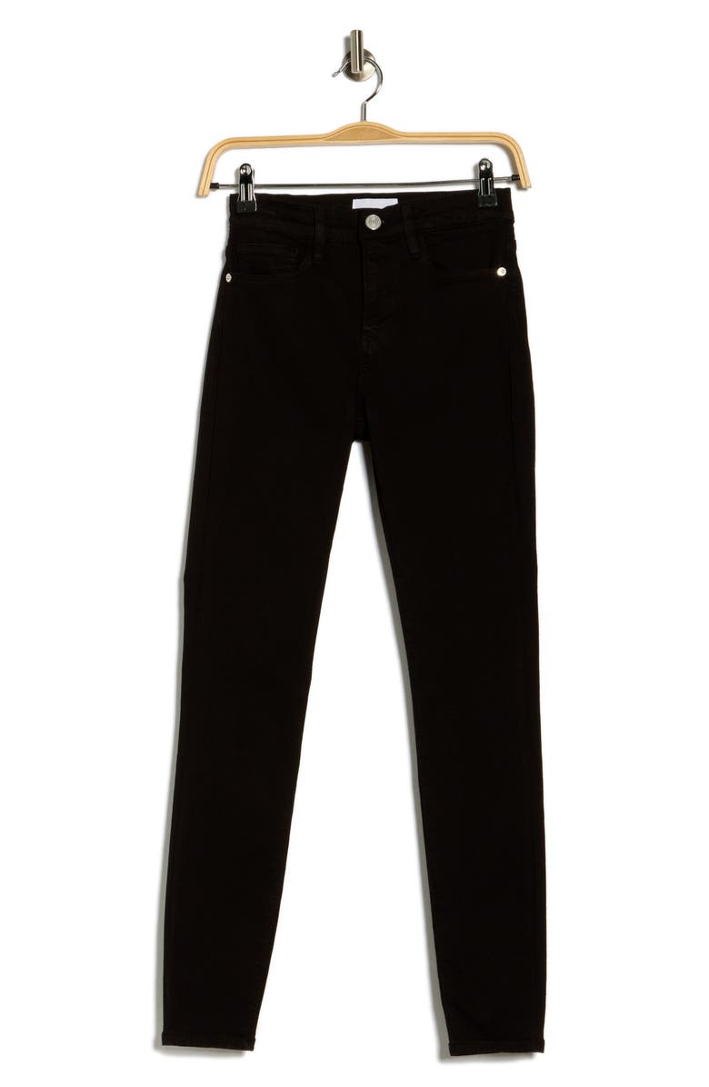 FRAME Le High Skinny Jeans, Alternate, color, Film Noir