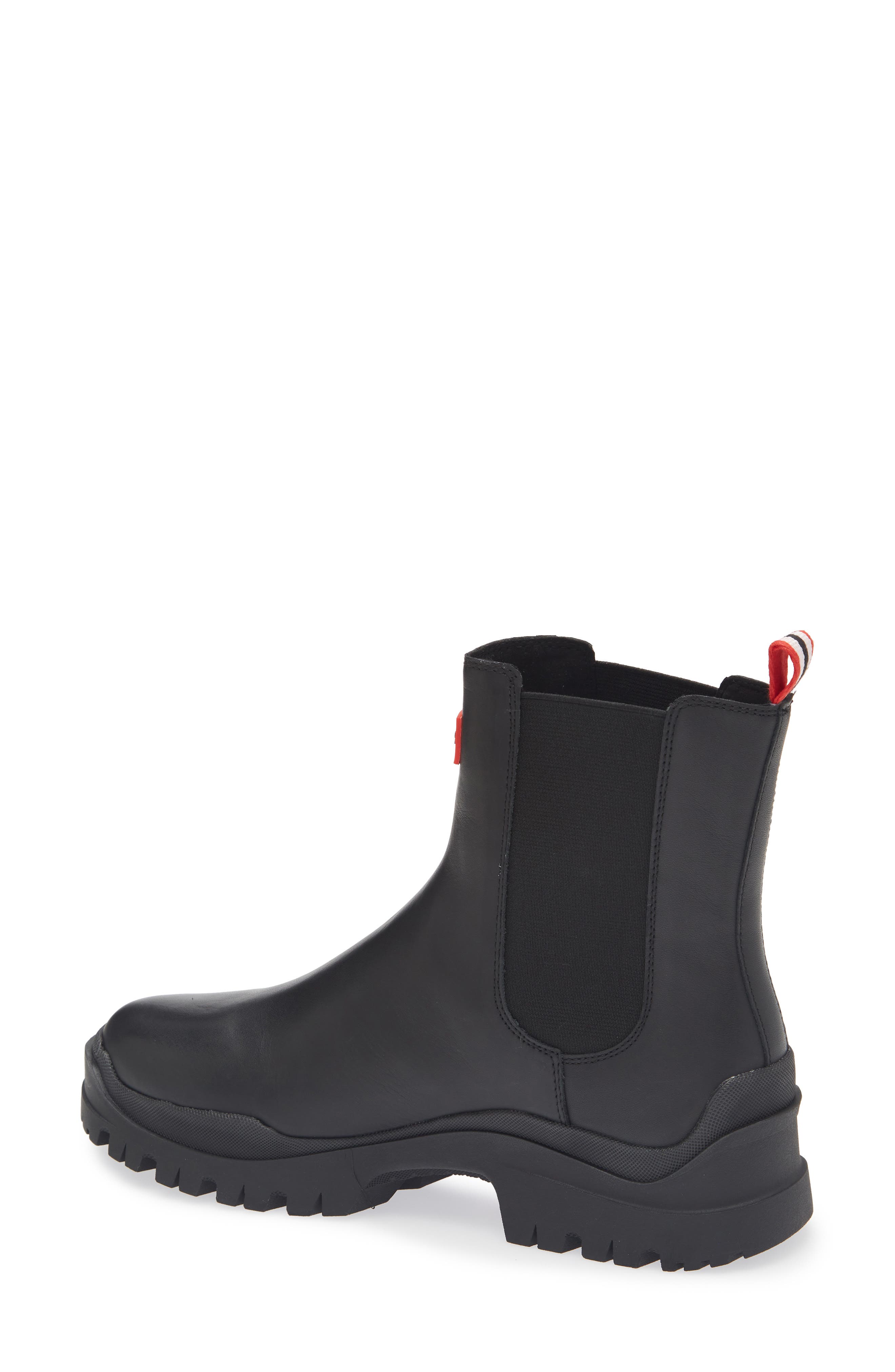 Hunter Winica Waterproof Leather Chelsea Boot, Alternate, color, 