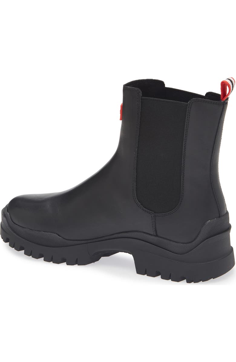 Hunter Winica Waterproof Leather Chelsea Boot, Alternate, color,