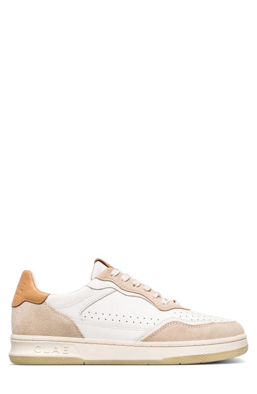 Clae Haywood Low Top Sneaker In Fog Leather Safari