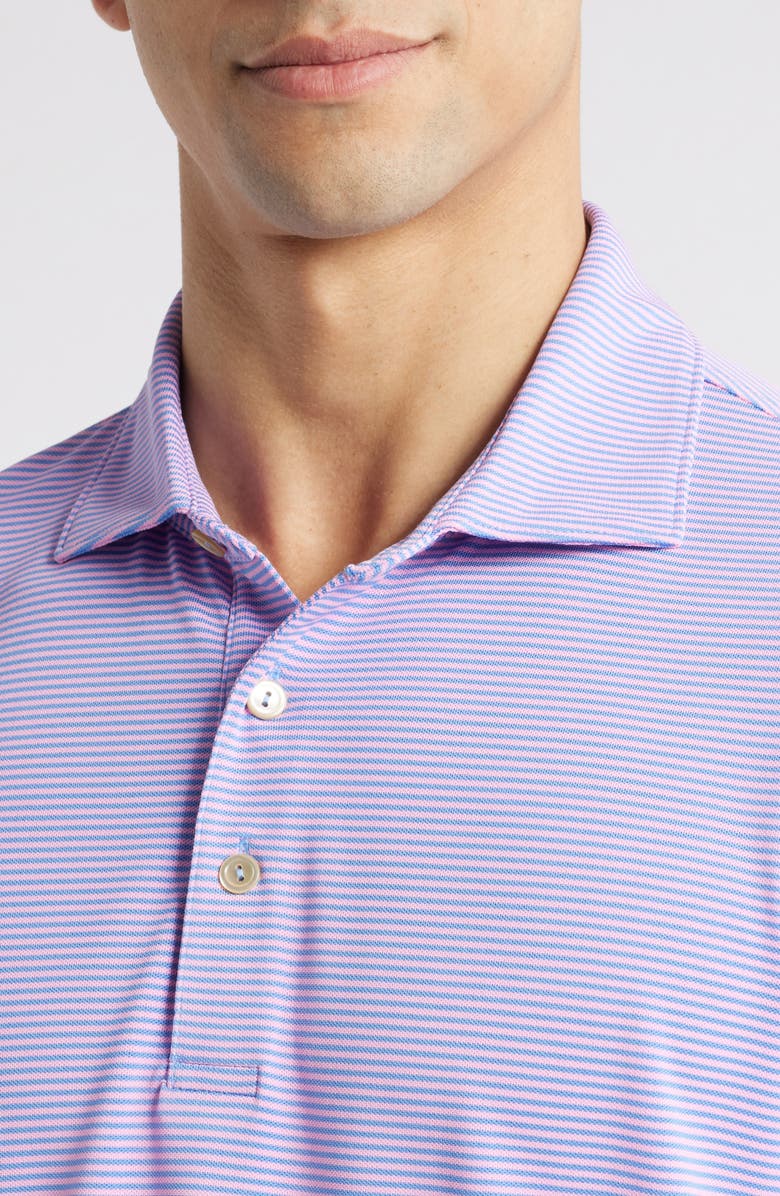 Peter Millar Candor Stripe Mesh Performance Polo, Alternate, color, 