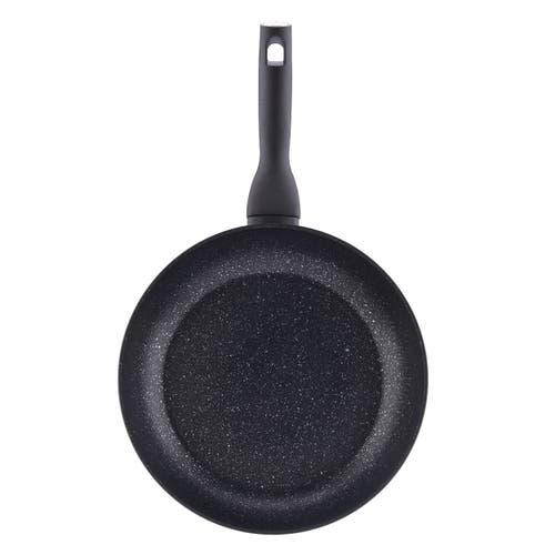 Korkmaz Nora Granit 2 Liter Aluminum Nonstick Frypan In Black