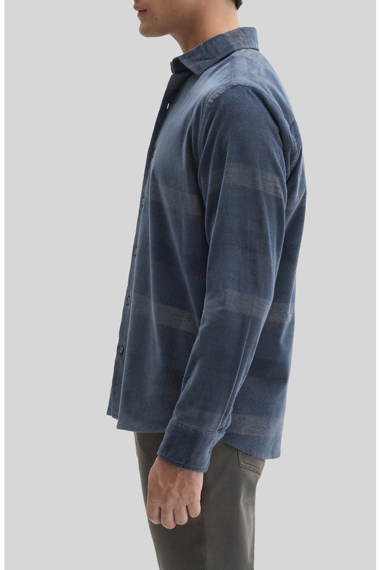 Daban Long Sleeve Stretch Cotton Button Up Shirt, Alternate, color, NAVY
