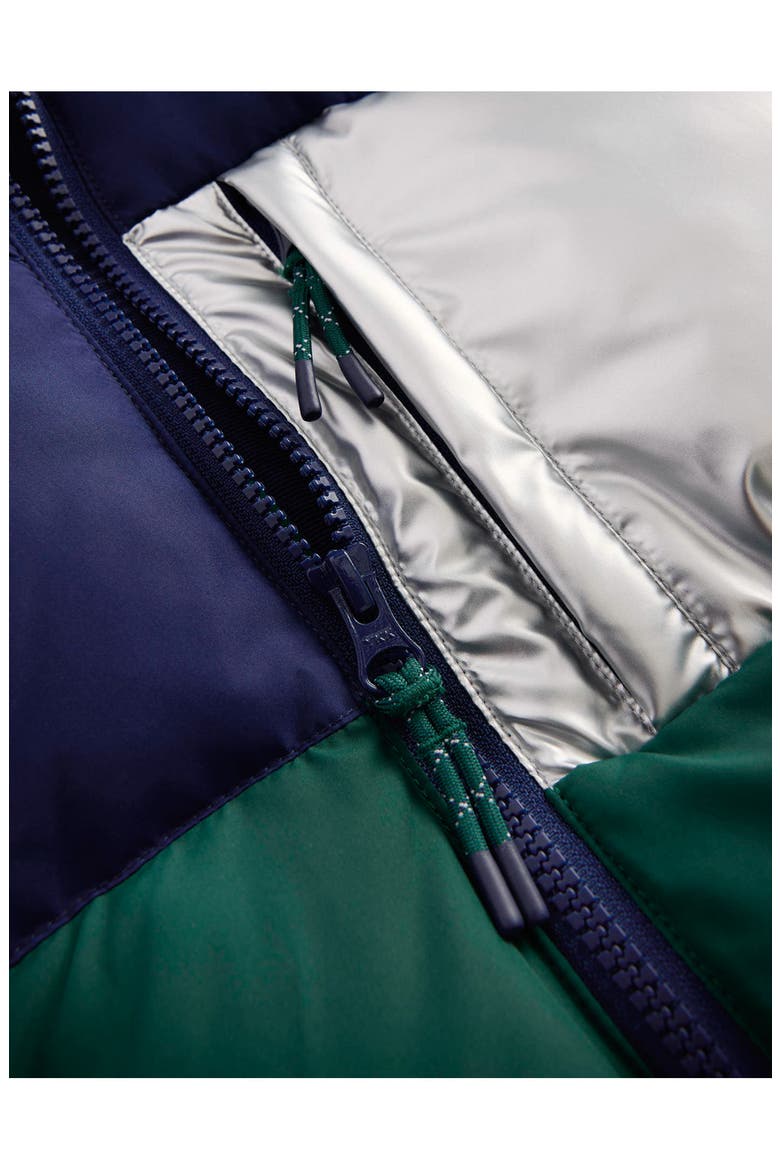Kids' Fun Baffled Coat, Alternate, color, METALLIC