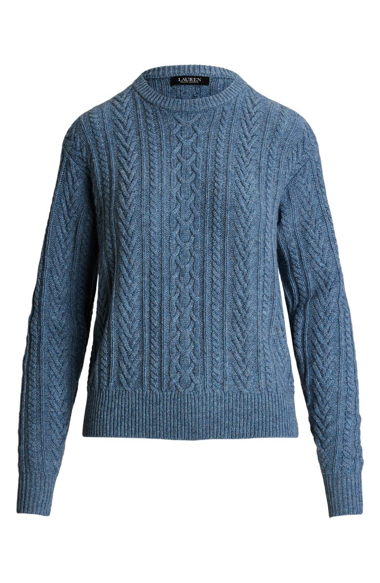 Lauren Ralph Lauren Wool & Cashmere Cable Knit Sweater, Alternate, color, 