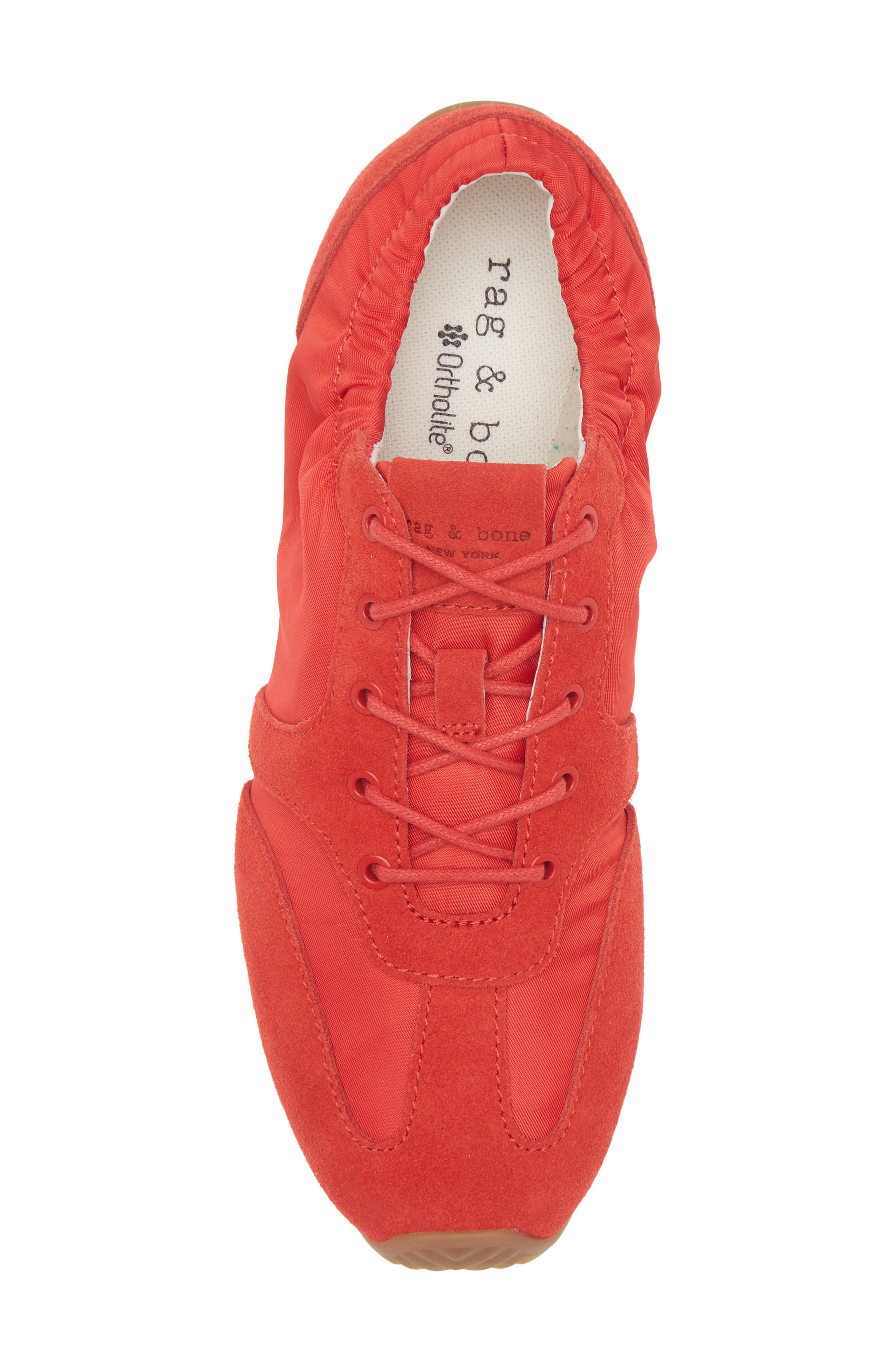 rag & bone Emilee Ballet Sneaker, Alternate, color, Tomato