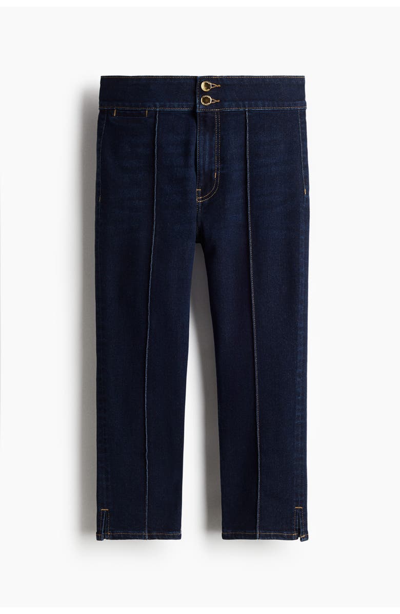 H&M Skinny High Capri Jeans, Main, color, Dark Denim Blue