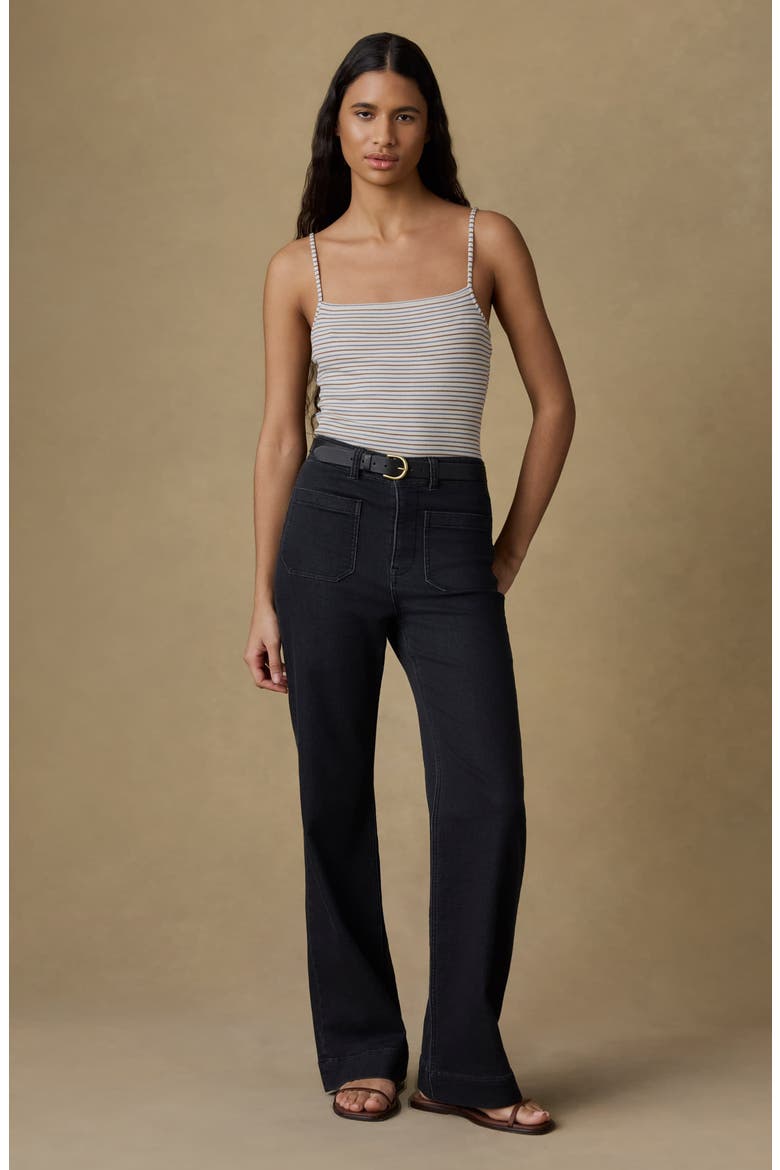Featherweight Freestyle Rib Camisole, Alternate, color, EGRET STRIPE