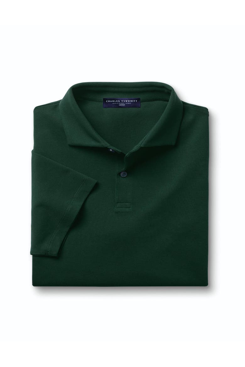 Short Sleeve Cotton Stretch Smart Pique Polo, Alternate, color, Dark Green