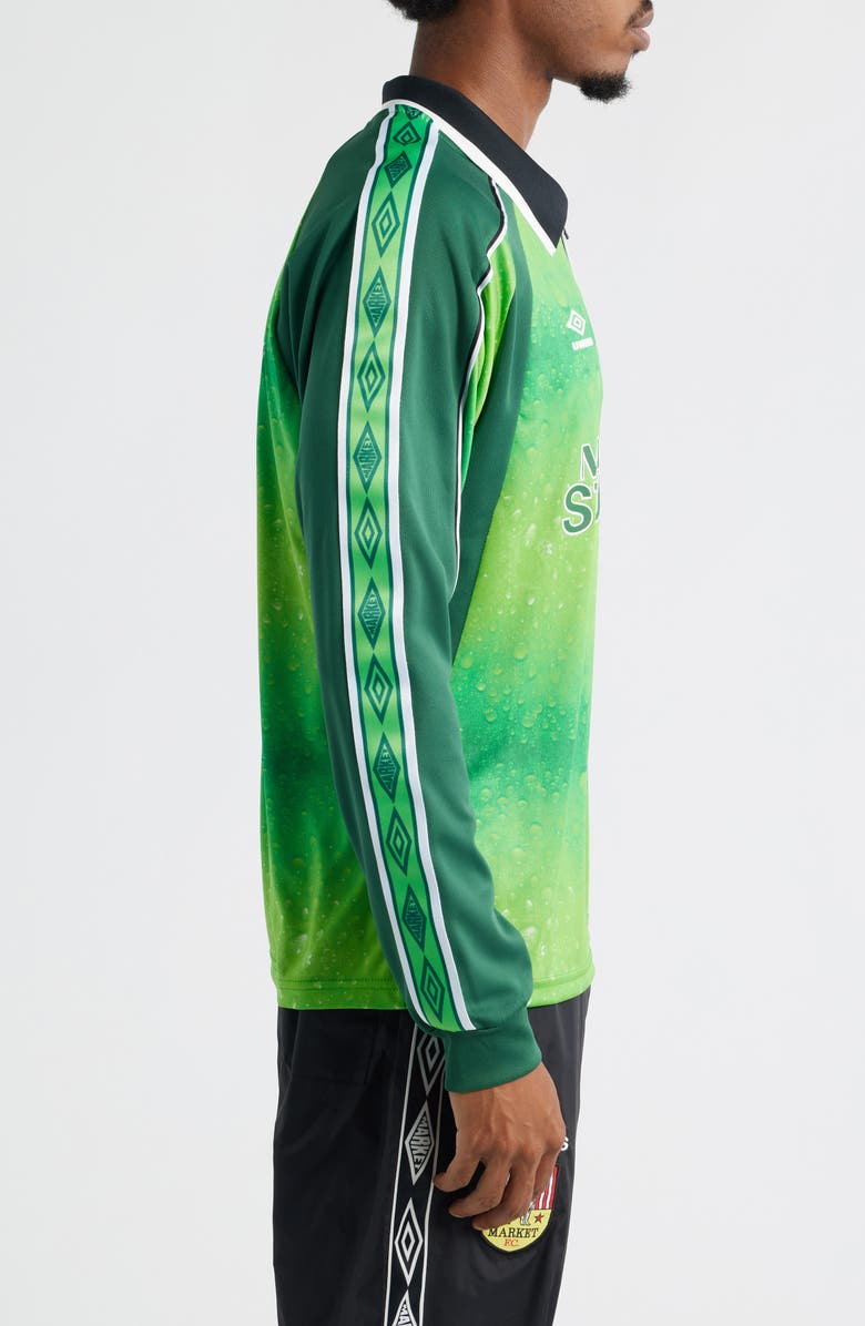 MARKET Keeper Kit Half Zip Jersey, Alternate, color, Classic Green/ Hunter Green