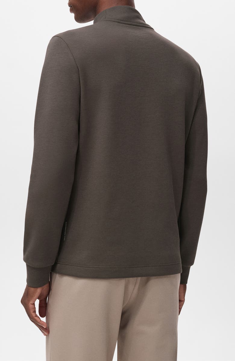 MANGO Slim Fit Long Sleeve Mock Neck Thermolite<sup>®</sup> T-Shirt, Alternate, color, Mink Grey