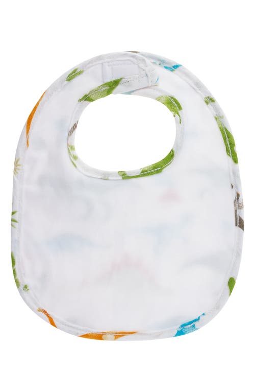 Stephen Joseph 2-pack Cotton Muslin Bibs & Silicone Spoon Set In Green