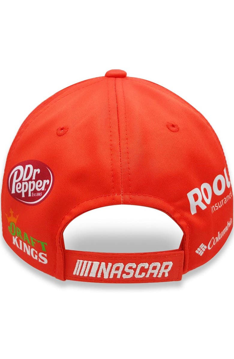 CHECKERED FLAG Men's Checkered Flag Red/White Bubba Wallace DoorDash Uniform Adjustable Hat, Alternate, color,