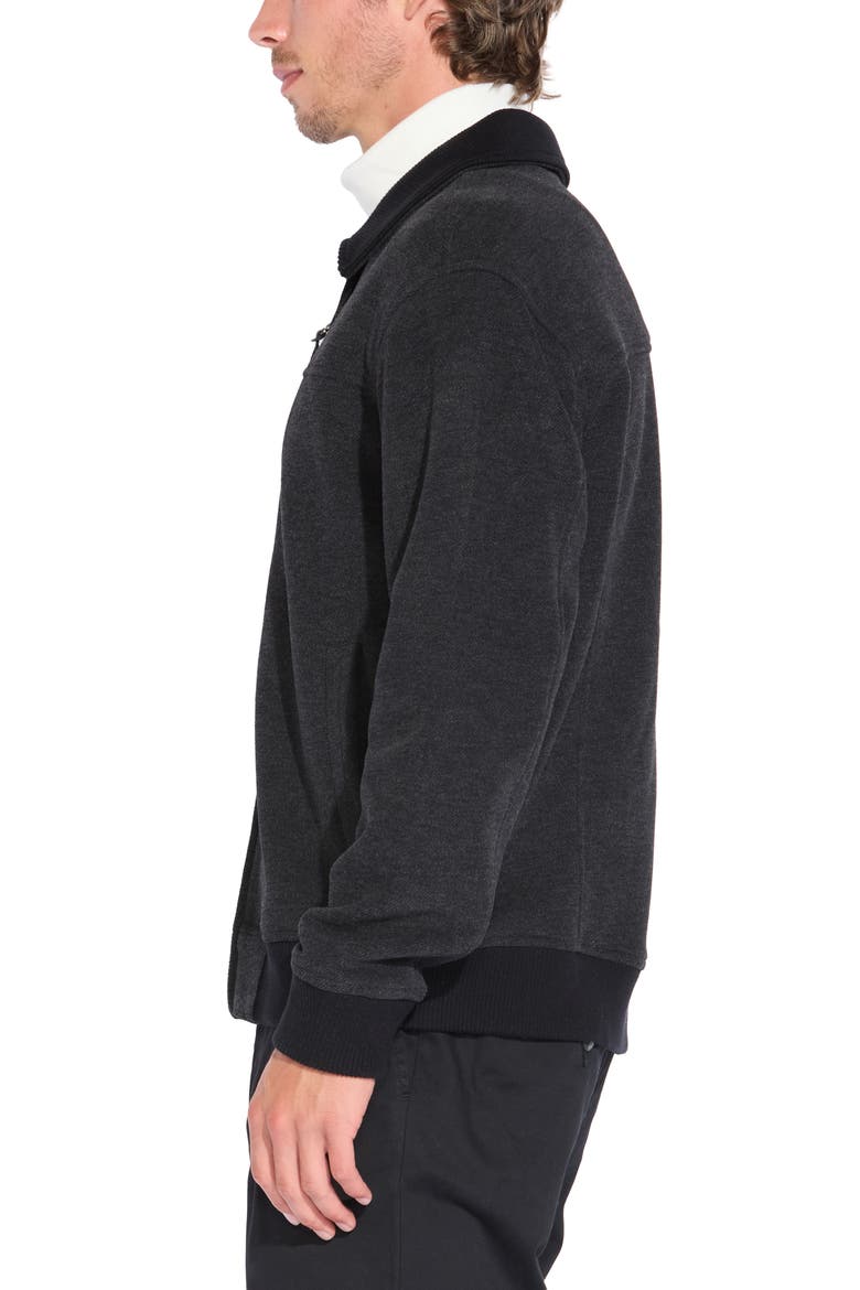 Sheridan Brushed Twill Jacket, Alternate, color, HTHR BLACK