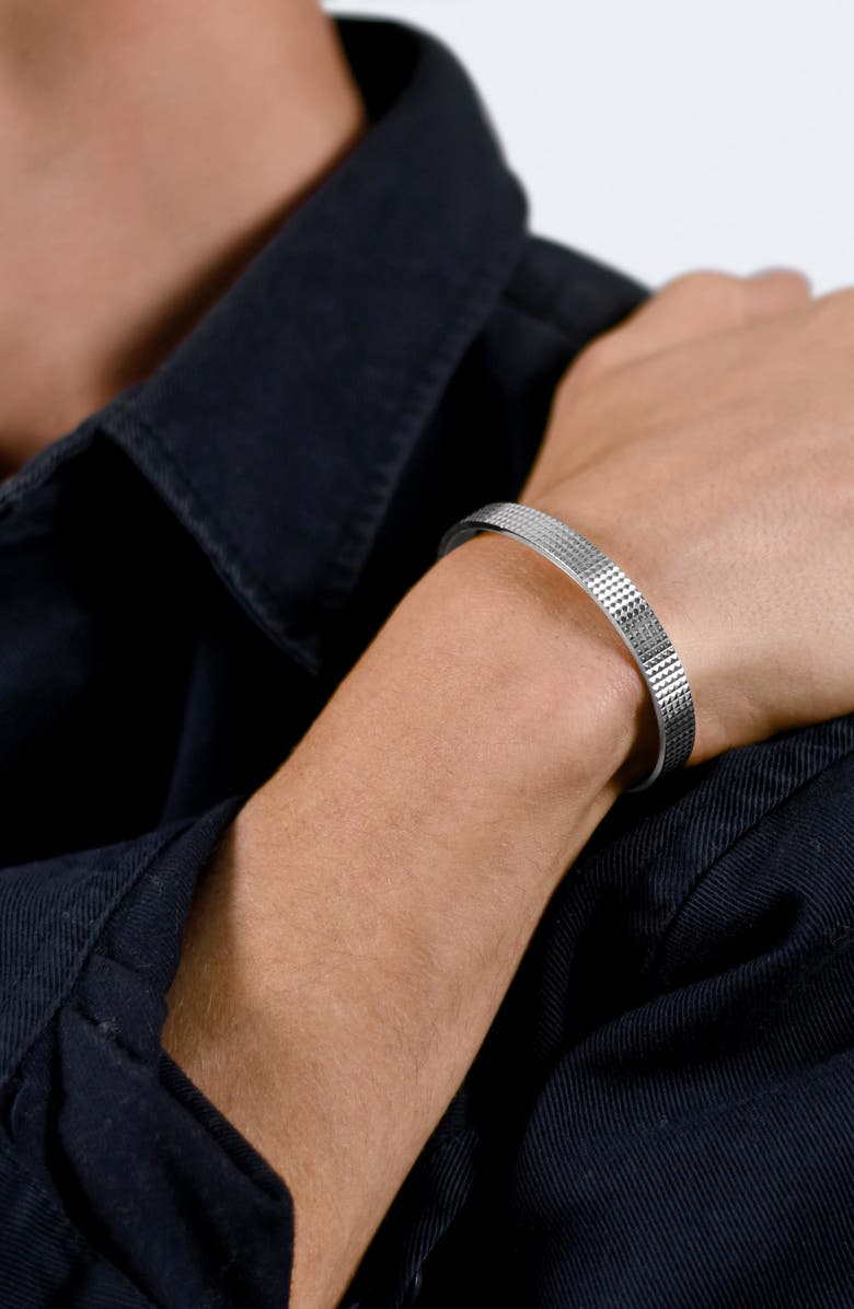 le gramme Men's 23G Sterling Silver Cuff Bracelet, Alternate, color, 