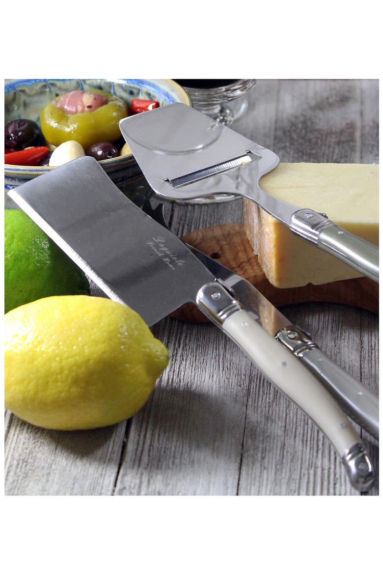 5-Piece Laguiole Mist Cheese Knife/Fork & Slicer Set, Alternate, color, MIST COLORS