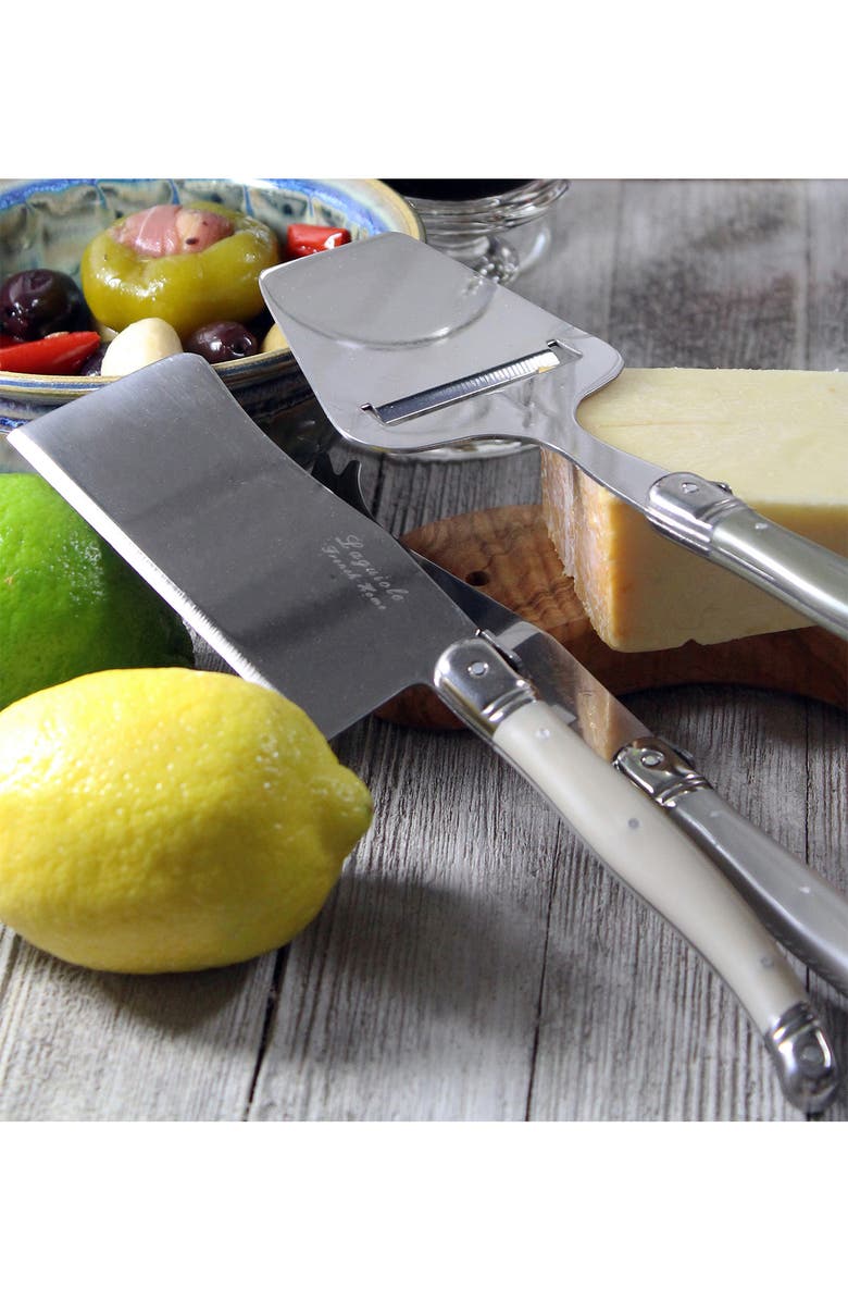 FRENCH HOME 5-Piece Laguiole Mist Cheese Knife/Fork & Slicer Set, Alternate, color, Mist Colors
