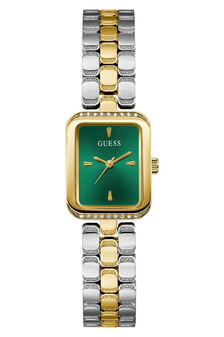 Isla Tank Two-Tone Bracelet Watch, 22mm, Main, color, GOLD