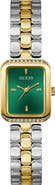 GUESS Isla Tank Two-Tone Bracelet Watch, 22mm